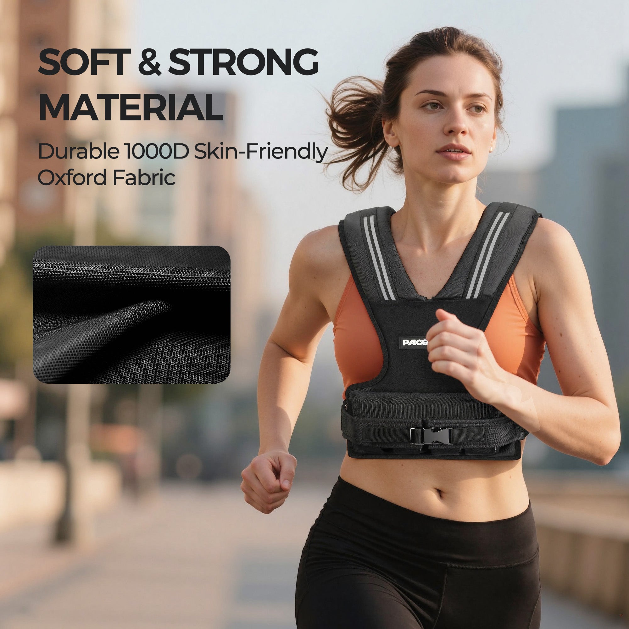 Weight-Adjustable Vest with Add-on Iron Blocks for Hardcore Strength Training 20lb/22lb - Image 3