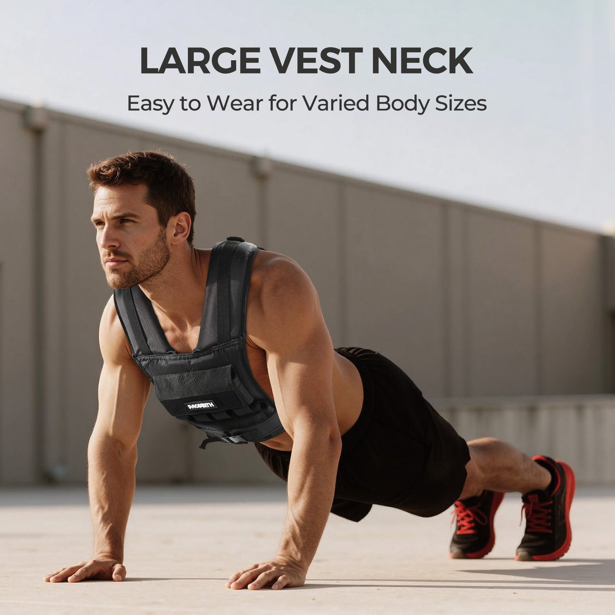 Weight-Adjustable Vest with Add-on Iron Blocks for Hardcore Strength Training 35lb/44lb - Image 4