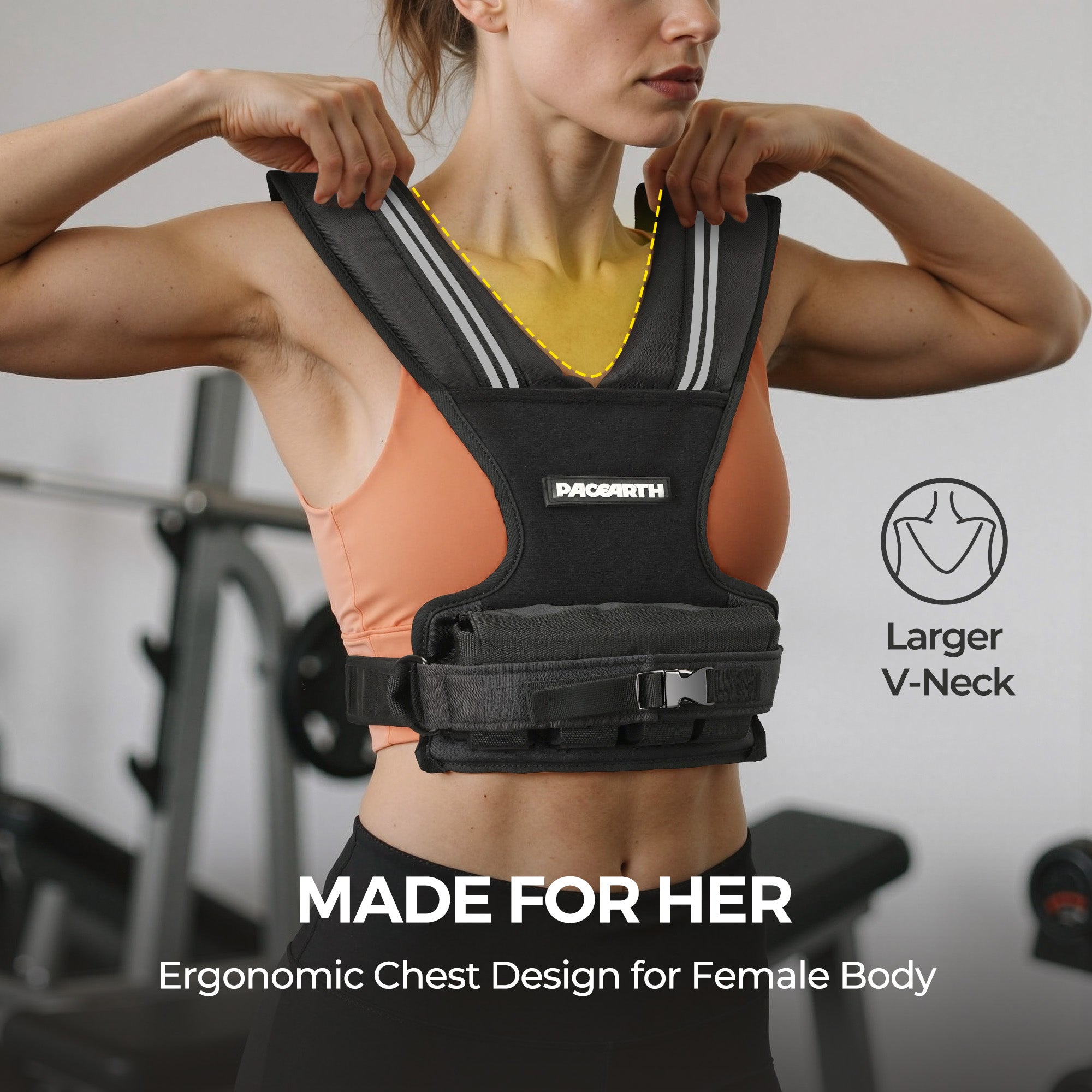 Weight-Adjustable Vest with Add-on Iron Blocks for Hardcore Strength Training 20lb/22lb - Image 5