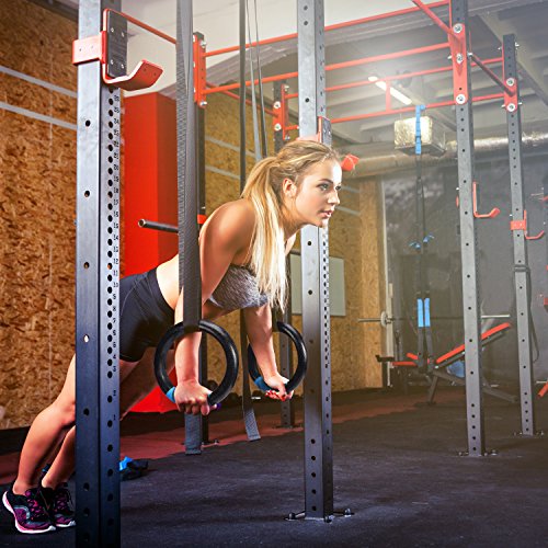 PACEARTH Gymnastic Rings 1100lbs Capacity with 14.76ft Adjustable Buckle Straps - Image 6