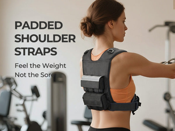 Weight-Adjustable Vest with Add-on Iron Blocks for Hardcore Strength Training 20lb/22lb - Image 10