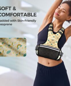 Alternative view of PACEARTH Adjustable Weight Vest 4-10lbs / 11-20lbs Patterned Yellow
